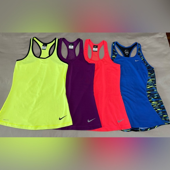 Nike Dri Fit Racerback Tank Tops Collection - Picture 1 of 7